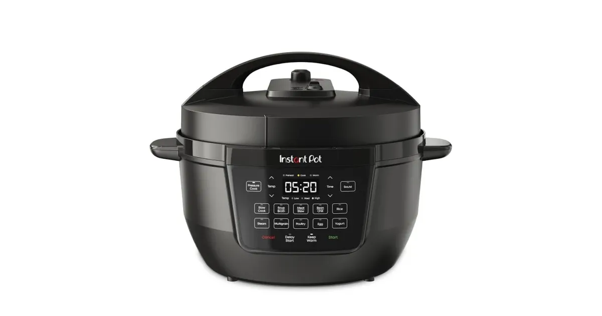 Instant Pot Rio Wide 7.5-Qt. 7-in-1 Electric Multi-Cooker and Pressure ...